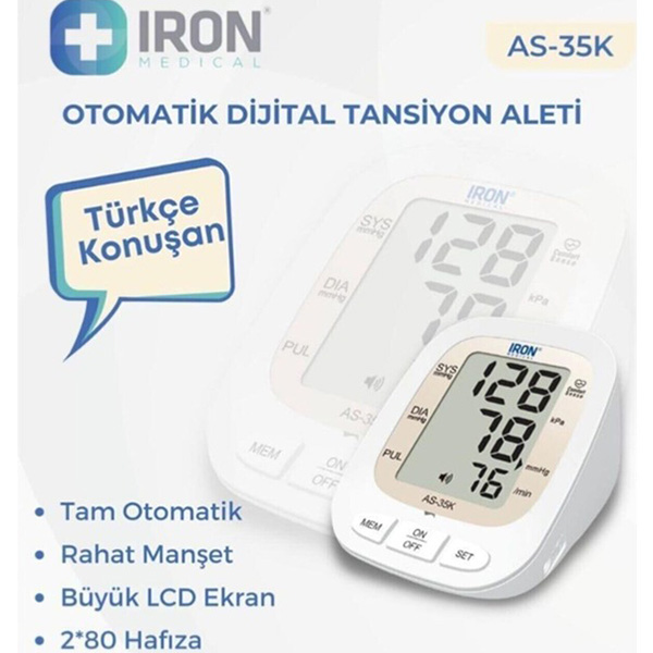 IRON Türkçe Konuşan Otomatik Tansiyon Aleti